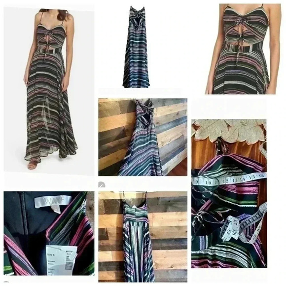 Anthropologie Wayf Striped Maxi Sz.Small - Picture 1 of 8